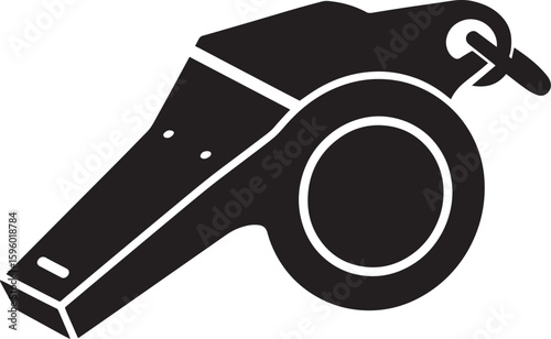 Referee Whistle for Netball Icon Vector