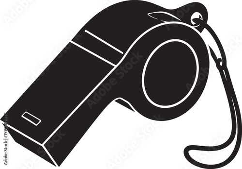 Referee Whistle for Netball Icon Vector