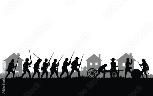 "Founding Shadows: Colonial Silhouettes of Early America"

