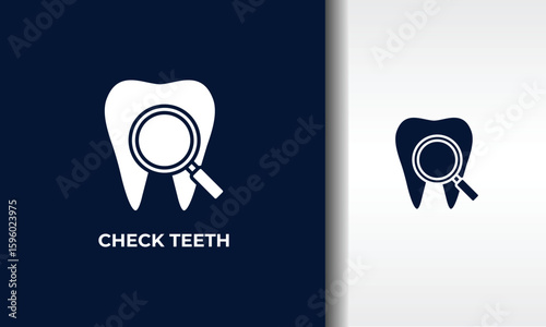 Check Teeth Vector, Icon Or Logo Sign Isolated Symbol Illustration