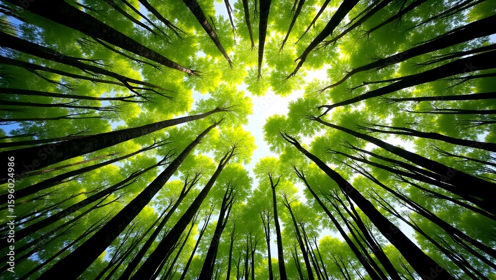 Low Angle View of Pine Leaves Against Cloudy Sky Low Angle View of Pine Leaves Against Cloudy Sky