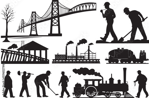 "Forged in Steel: The Industrial Age Silhouettes"

