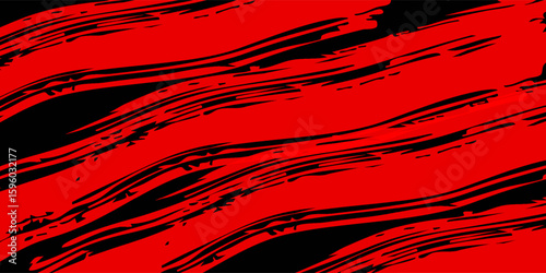 Black and red abstract grunge background with halftone style modern arts.simple mode type2