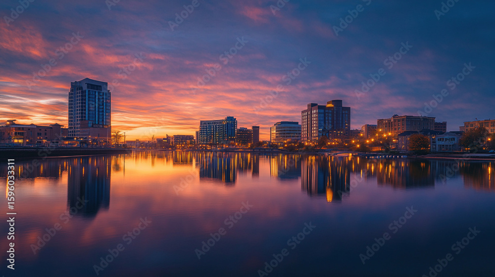 Fototapeta premium new york city skyline at night