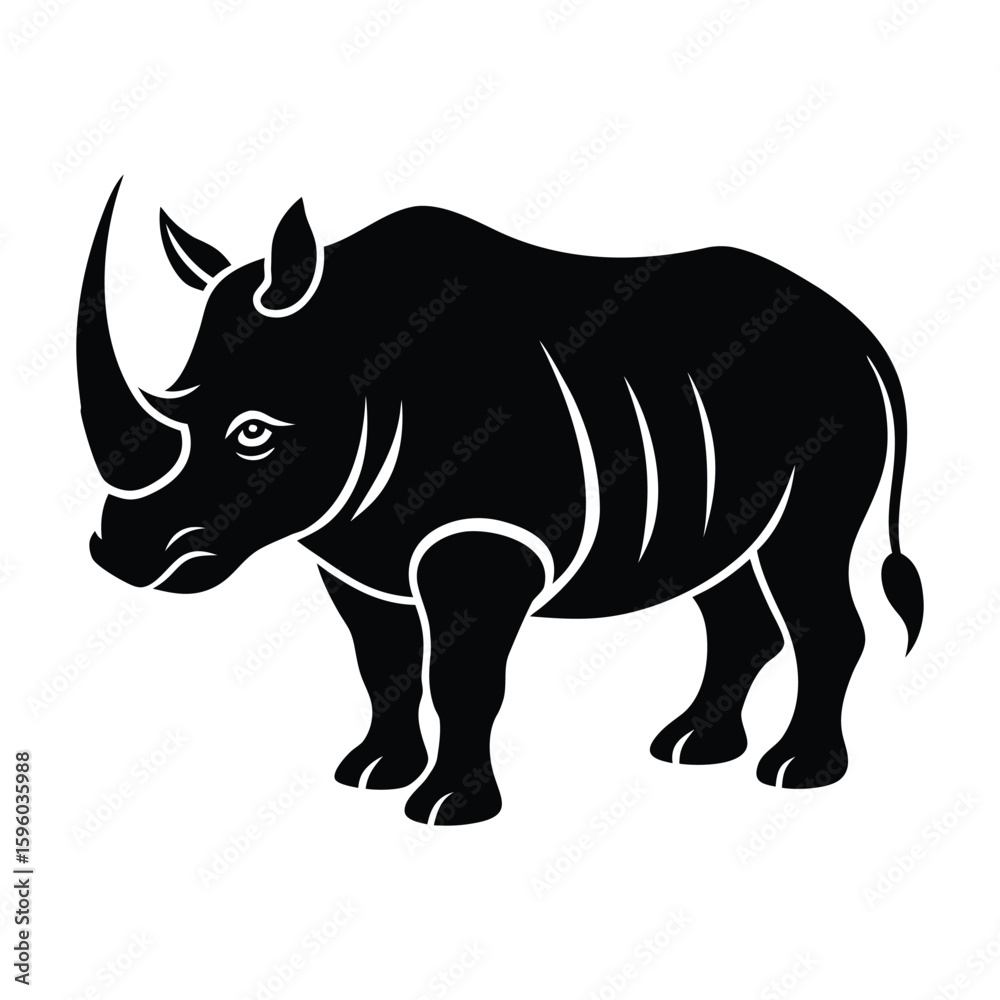 Fototapeta premium rhino vector illustration