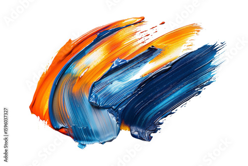 Wallpaper Mural Colorful brush strokes on a transparent background, perfect for creative design, digital art, and abstract compositions. Torontodigital.ca