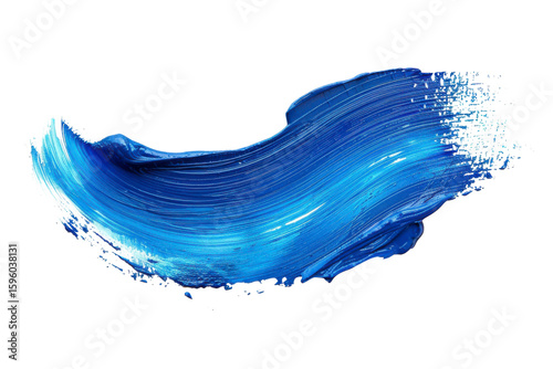 Wallpaper Mural Blue brush stroke on a transparent background, perfect for graphic design, grunge textures, and modern artistic elements. Torontodigital.ca