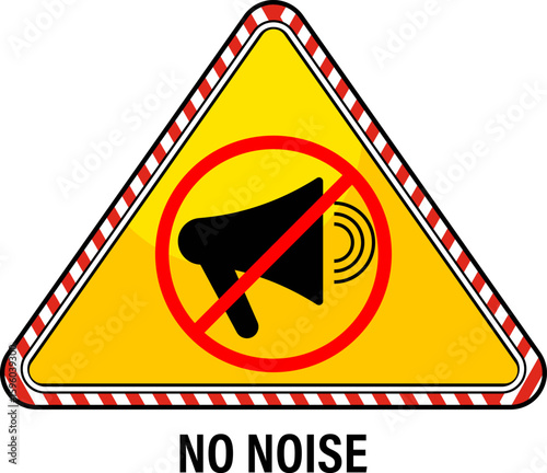 No Noise allowed, forbidden sign or Button, Do not make loud noise. Mute your phone sign,