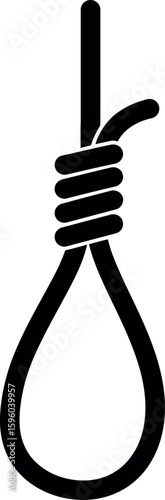 Hanging noose symbol