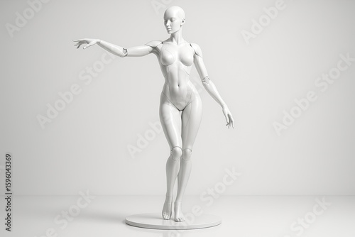 3d rendered illustration android of a human body