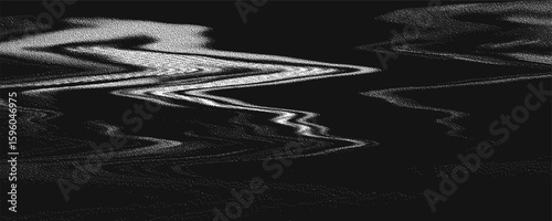 Glitch background. VHS grunge texture with noise effect and pixelation. Analog video digital errors. Retro pixel backdrop. Vector illustration.