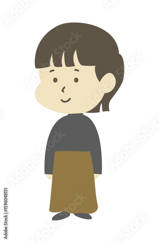 立っている女性