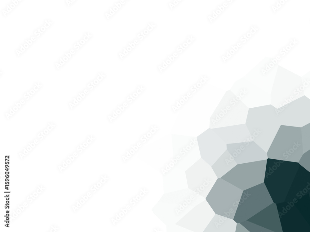 Obraz premium Abstract polygonal dark teal background design with geometric shapes pattern