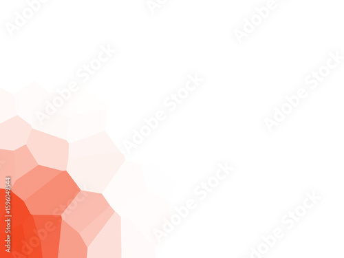Abstract geometric mosaic with fiery gradients and black background design