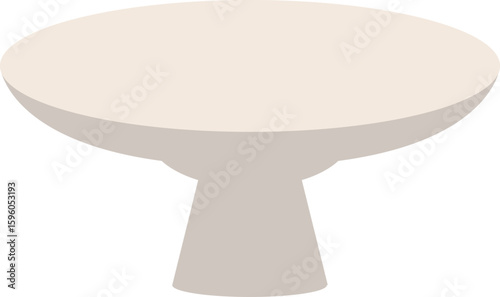 Simple, elegant round ritual tray used in Korean traditional ceremonies for displaying offerings. Often seen in ancestral rites, it reflects balance and solemnity through minimalist form.