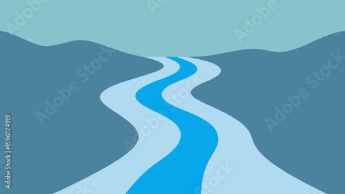 Stream Cascading Over Edge Long Exposure