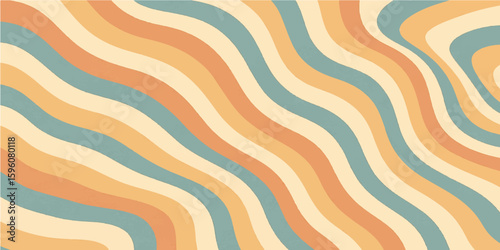 Abstract seamless wave pattern background with flowing curves and smooth shapes
