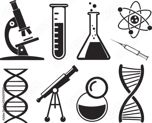 Scientific Instruments Silhouettes