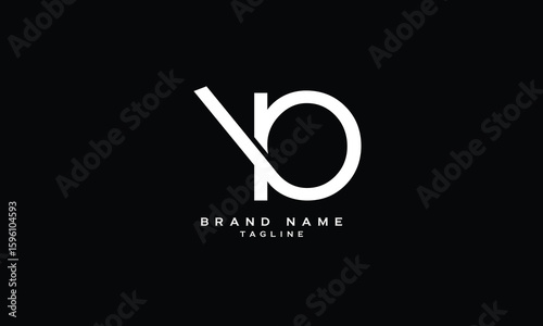 TP, PT, YP, PY, Abstract initial monogram letter alphabet logo design