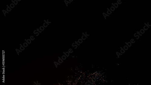 Christmas Campfire Sparks Loop Background for Festive Holiday Video Projects