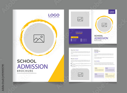 School admission social media post. back to school social media post banner design set. Back to school admission promotion banner. school admission template for social media template
