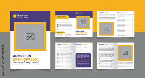 School admission social media post. back to school social media post banner design set. Back to school admission promotion banner. school admission template for social media template