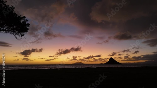 Chinamans Hat in sunrise