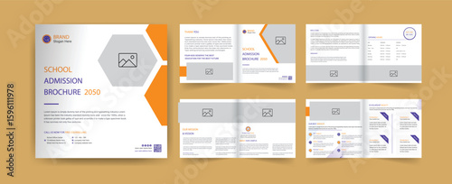 School admission social media post. back to school social media post banner design set. Back to school admission promotion banner. school admission template for social media template