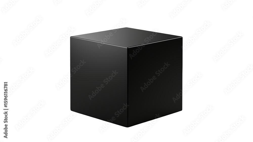 Minimalist black cube with sharp edges and subtle lighting, perfect for abstract design elements. Minimalist black cube with sharp edges and subtle lighting, perfect for abstract design elements.
