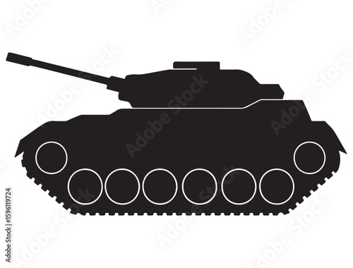 MILITARY TANK SILHOUETTE