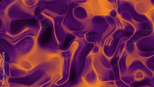 Abstrakte fliessende Farbtexturen in Violett und Orange
