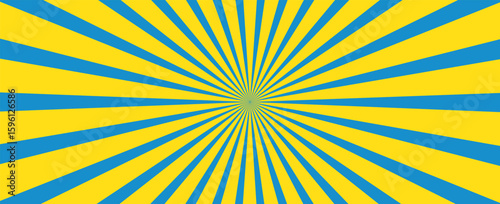 Abstract background with rays. Colorful sun rays sunburst pattern background. Abstract comic colorful vintage background. pop art cartoon style, sunlight, sunburst background. vecttor