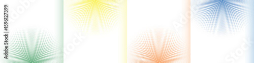 abstract halftone white background set in four colors