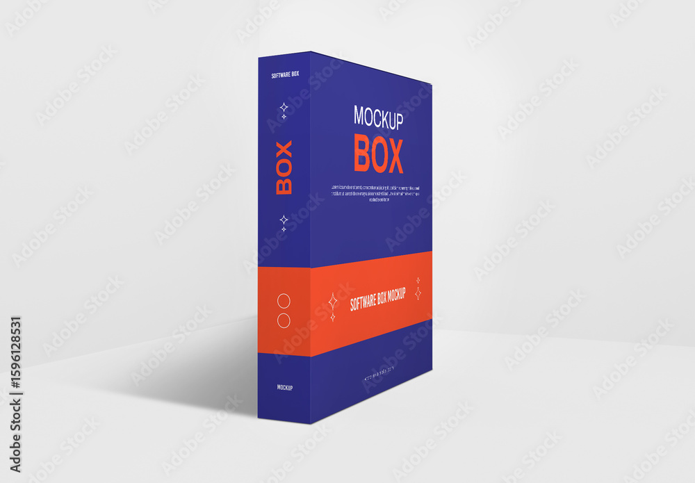 Program Box Mockup Software Box Mockup Stock Template | Adobe Stock