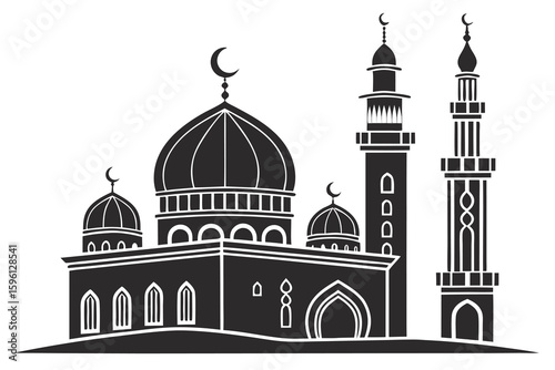 taj mahal vector illustration