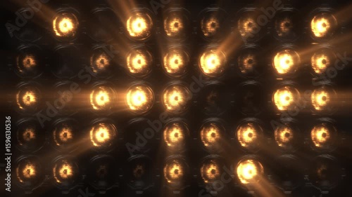 Lights Flashing Wall Showtec VJ Stage Floodlight 4K Blinder Blinking Lights Flash Club Flashlights Disco Lights Matrix Beam Lights Bulb Halogen Headlamp Lamp Nightclub Turn Off On Loop