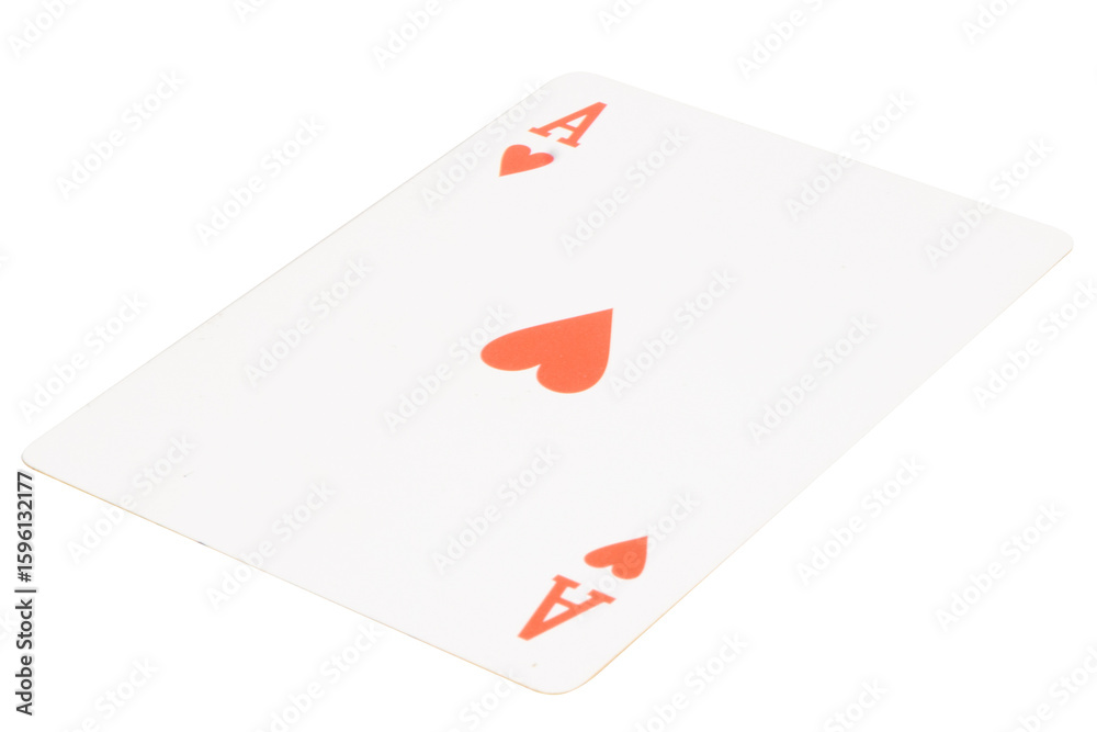 Obraz premium card gambling on white game luck