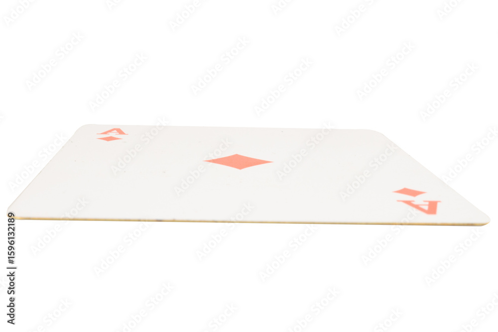 Obraz premium card gambling on white game luck