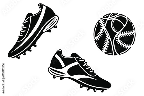black and white vector illustration of a fan