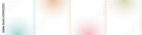 abstract halftone white background set in four minimal colors