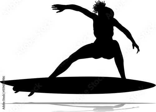 Surfer surfboard boarding f...