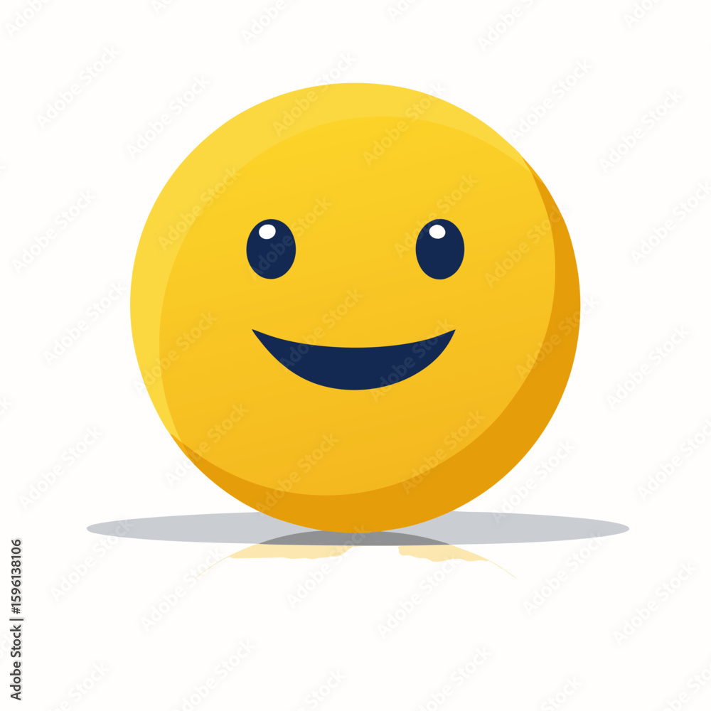 Fototapeta premium happy smiley face with smile