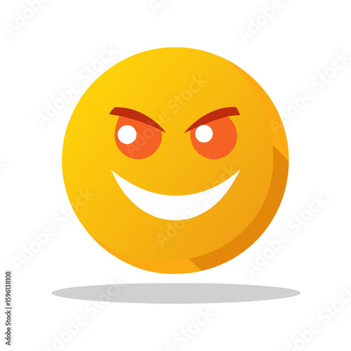 smiley face with a smile