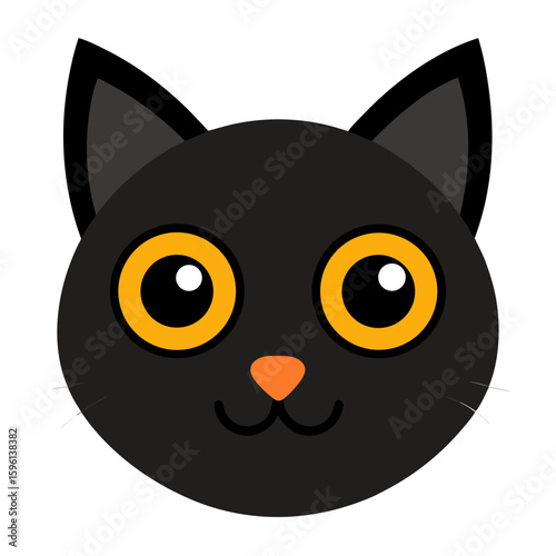 black cat face