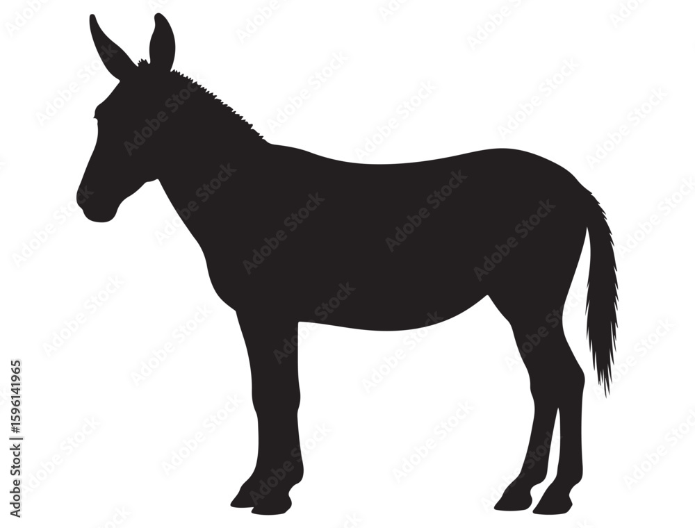 Obraz premium MULE SILHOUETTE