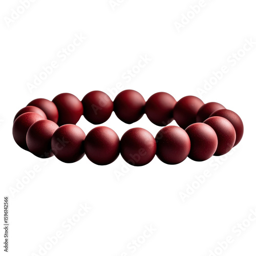 Elegant maroon bead bracelet on a dark background