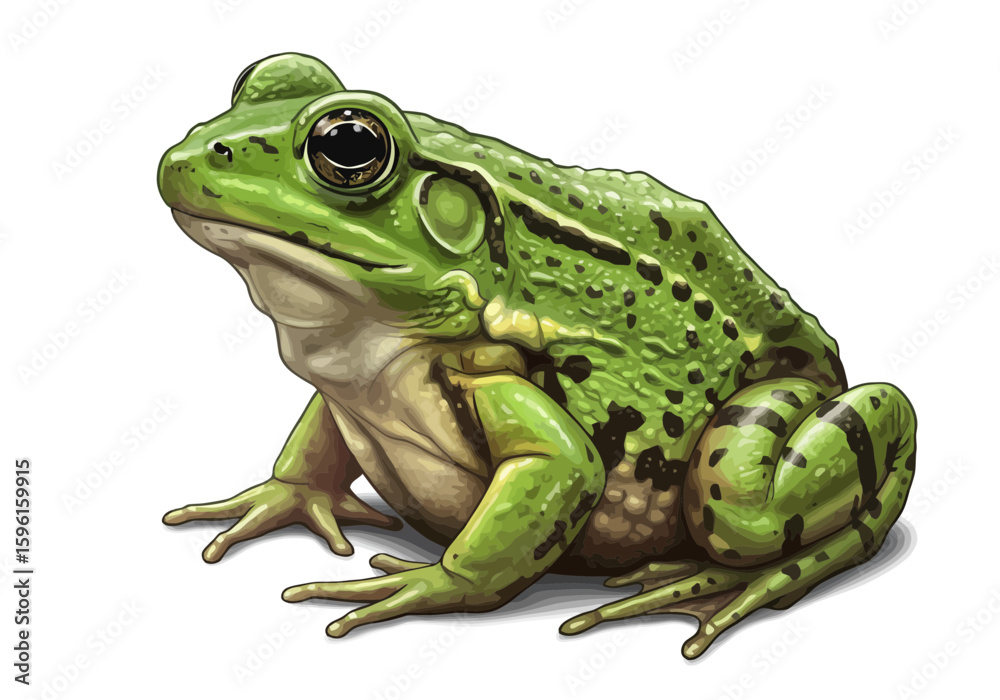 Fototapeta premium frog on white background