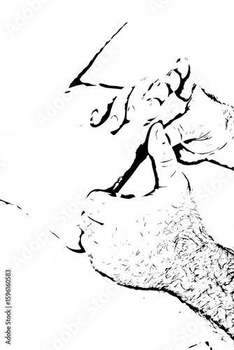 Detail of reflexology massage