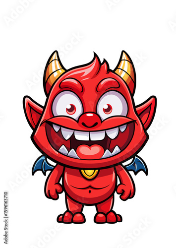 cartoon red devil