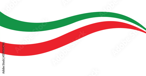 Waving flag of Italy isolated on png or transparent background,Symbol of Italy